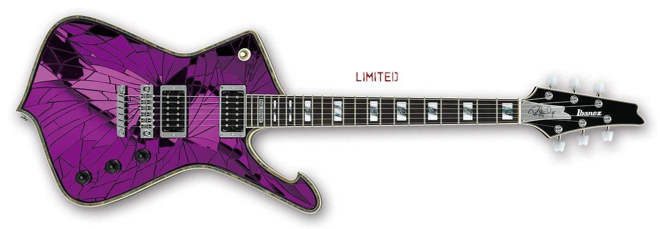 paul stanley purple guitar