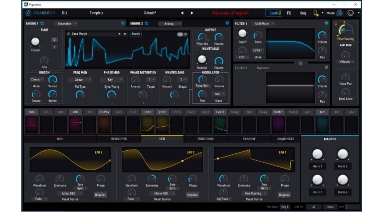 arturia pigments 2wavetable