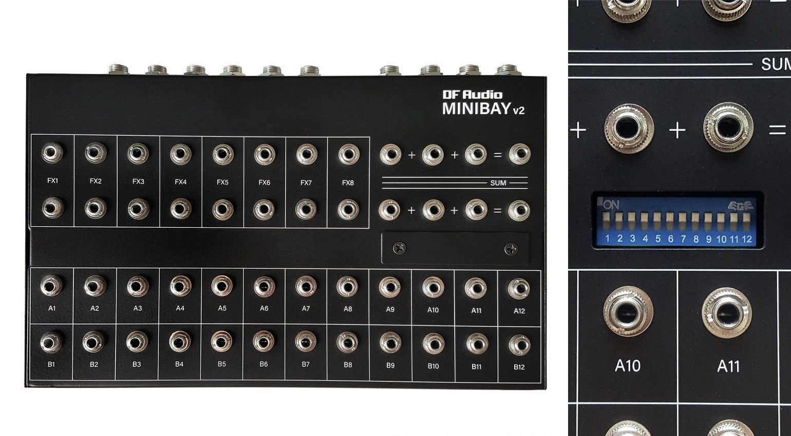 Patchwork and updated Minibay V2 patchbay boxes from DF Audio - gearnews.com