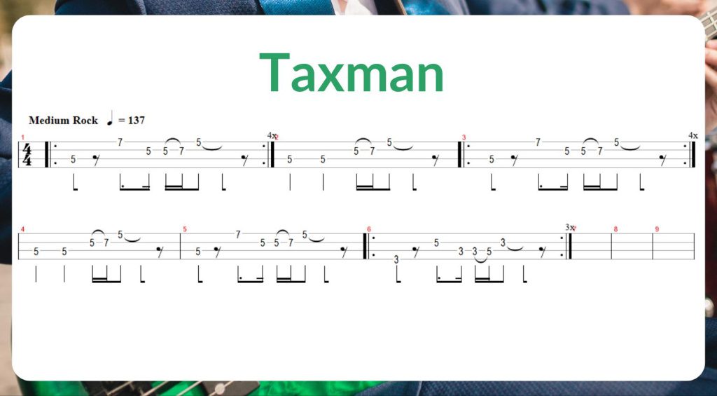 Tab de bajo de Taxman 