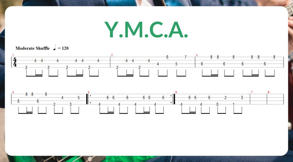 TAB para bajo de YMCA 