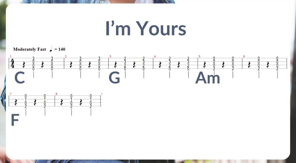 Técnicas básicas de ukelele - I'm Yours